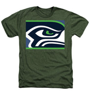 Seattle Seahawks - Heathers T-Shirt Heathers T-Shirt Pixels Military Green Small 
