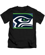 Seattle Seahawks - Kids T-Shirt Kids T-Shirt Pixels Black Small 