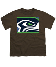 Seattle Seahawks - Youth T-Shirt Youth T-Shirt Pixels Coffee Small 