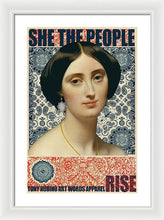 She The People 1 - Framed Print Framed Print Pixels 16.000" x 24.000" White White