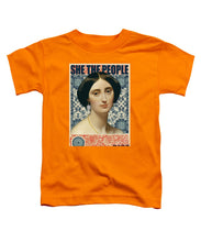 She The People 1 - Toddler T-Shirt Toddler T-Shirt Pixels Orange Small 