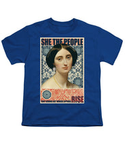 She The People 1 - Youth T-Shirt Youth T-Shirt Pixels Royal Small 