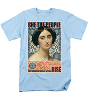 She The People 1 - Men's T-Shirt  (Regular Fit) Men's T-Shirt (Regular Fit) Pixels Light Blue Small 