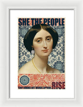 She The People 1 - Framed Print Framed Print Pixels 10.625" x 16.000" White White
