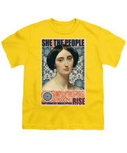 She The People 1 - Youth T-Shirt Youth T-Shirt Pixels Yellow Small 