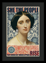 She The People 1 - Framed Print Framed Print Pixels 13.375" x 20.000" Black Black