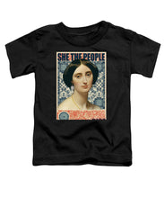 She The People 1 - Toddler T-Shirt Toddler T-Shirt Pixels Black Small 