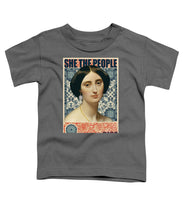 She The People 1 - Toddler T-Shirt Toddler T-Shirt Pixels Charcoal Small 