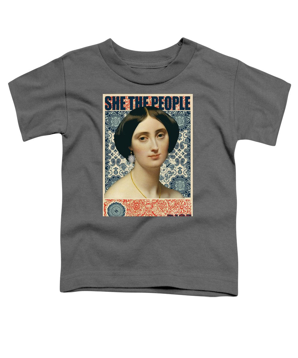 She The People 1 - Toddler T-Shirt Toddler T-Shirt Pixels Charcoal Small 