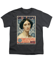 She The People 1 - Youth T-Shirt Youth T-Shirt Pixels Charcoal Small 