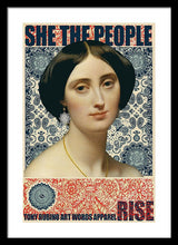 She The People 1 - Framed Print Framed Print Pixels 16.000" x 24.000" Black White