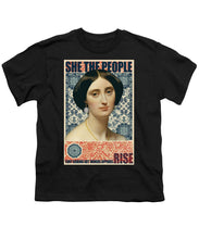 She The People 1 - Youth T-Shirt Youth T-Shirt Pixels Black Small 