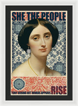 She The People 1 - Framed Print Framed Print Pixels 20.000" x 30.000" White Black