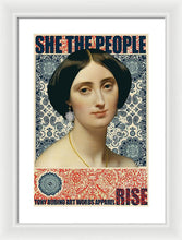 She The People 1 - Framed Print Framed Print Pixels 13.375" x 20.000" White White
