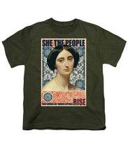 She The People 1 - Youth T-Shirt Youth T-Shirt Pixels Military Green Small 