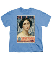 She The People 1 - Youth T-Shirt Youth T-Shirt Pixels Carolina Blue Small 