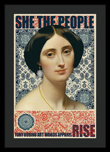She The People 1 - Framed Print Framed Print Pixels 16.000" x 24.000" Black Black