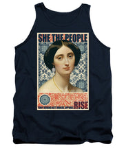 She The People 1 - Tank Top Tank Top Pixels Navy Small 