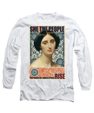 She The People 1 - Long Sleeve T-Shirt Long Sleeve T-Shirt Pixels White Small 