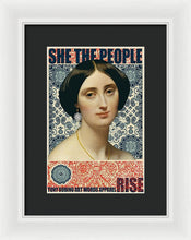 She The People 1 - Framed Print Framed Print Pixels 8.000" x 12.000" White Black