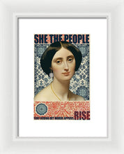 She The People 1 - Framed Print Framed Print Pixels 6.625" x 10.000" White White