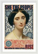 She The People 1 - Framed Print Framed Print Pixels 26.625" x 40.000" White White