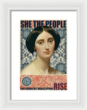 She The People 1 - Framed Print Framed Print Pixels 9.375" x 14.000" White White