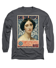 She The People 1 - Long Sleeve T-Shirt Long Sleeve T-Shirt Pixels Charcoal Small 