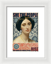 She The People 1 - Framed Print Framed Print Pixels 8.000" x 12.000" White White