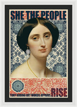 She The People 1 - Framed Print Framed Print Pixels 24.000" x 36.000" White Black
