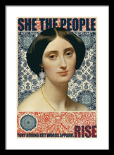 She The People 1 - Framed Print Framed Print Pixels 13.375" x 20.000" Black White