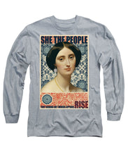 She The People 1 - Long Sleeve T-Shirt Long Sleeve T-Shirt Pixels Heather Small 