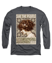 She The People 2 - Long Sleeve T-Shirt Long Sleeve T-Shirt Pixels Charcoal Small 