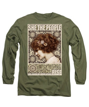She The People 2 - Long Sleeve T-Shirt Long Sleeve T-Shirt Pixels Military Green Small 