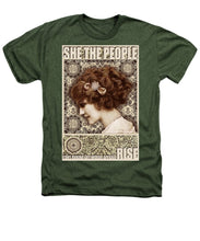 She The People 2 - Heathers T-Shirt Heathers T-Shirt Pixels Military Green Small 