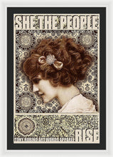 She The People 2 - Framed Print Framed Print Pixels 24.000" x 36.000" White Black