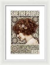 She The People 2 - Framed Print Framed Print Pixels 10.625" x 16.000" White White