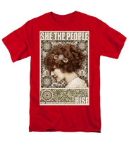 She The People 2 - Men's T-Shirt  (Regular Fit) Men's T-Shirt (Regular Fit) Pixels Red Small 