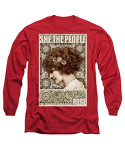 She The People 2 - Long Sleeve T-Shirt Long Sleeve T-Shirt Pixels Red Small 