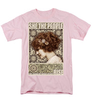 She The People 2 - Men's T-Shirt  (Regular Fit) Men's T-Shirt (Regular Fit) Pixels Pink Small 