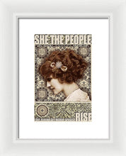 She The People 2 - Framed Print Framed Print Pixels 6.625" x 10.000" White White