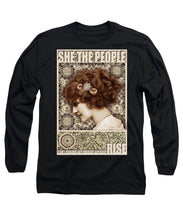 She The People 2 - Long Sleeve T-Shirt Long Sleeve T-Shirt Pixels Black Small 