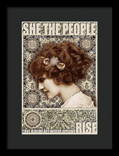 She The People 2 - Framed Print Framed Print Pixels 9.375" x 14.000" Black Black