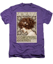 She The People 2 - Men's Premium T-Shirt Men's Premium T-Shirt Pixels Deep Purple Heather Small 