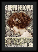 She The People 2 - Framed Print Framed Print Pixels 16.000" x 24.000" Black Black
