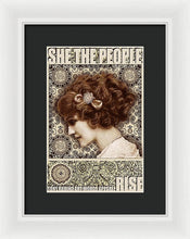 She The People 2 - Framed Print Framed Print Pixels 8.000" x 12.000" White Black