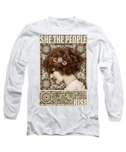 She The People 2 - Long Sleeve T-Shirt Long Sleeve T-Shirt Pixels White Small 