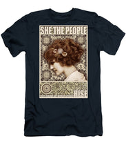 She The People 2 - Men's T-Shirt (Athletic Fit) Men's T-Shirt (Athletic Fit) Pixels Navy Small 