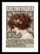 She The People 2 - Framed Print Framed Print Pixels 13.375" x 20.000" Black White