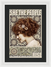 She The People 2 - Framed Print Framed Print Pixels 13.375" x 20.000" White Black